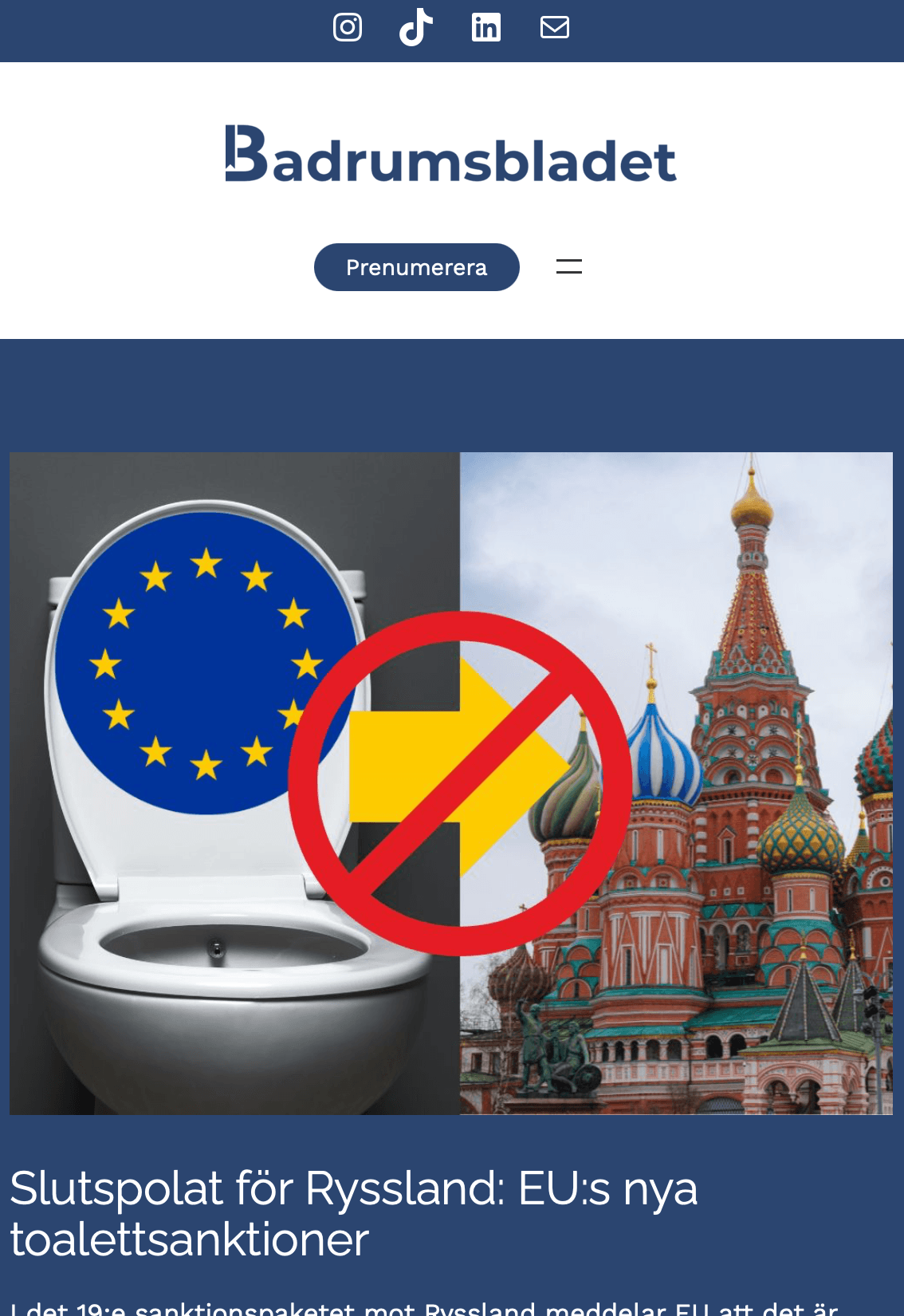 Badrumsbladet – mobil